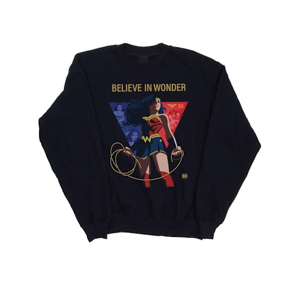 DC Comics Dam/Kvinnor Wonder Woman 80-årsjubileum Tro På Jag Navy Blue L