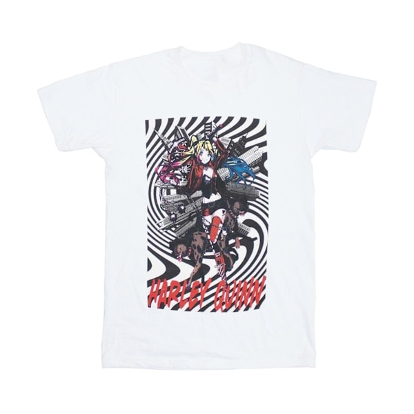 Harley Quinn Unisex Spiral T-shirt för vuxna M Vit White M