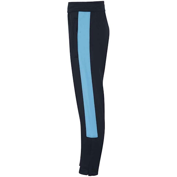 Finden & Hales Barn/Barnpojkar Stickade Träningsbyxor 9/10 Navy/Sky Blue 9/10 Years