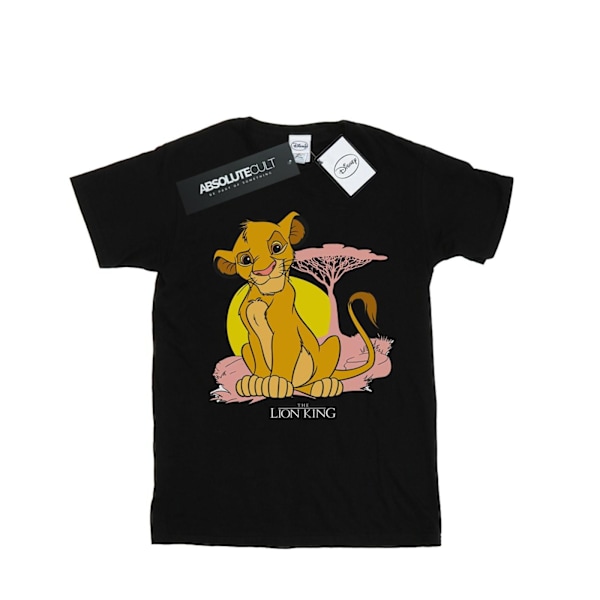 Disney Dam/Damer The Lion King Simba Pastell Bomull Pojkvän Black M