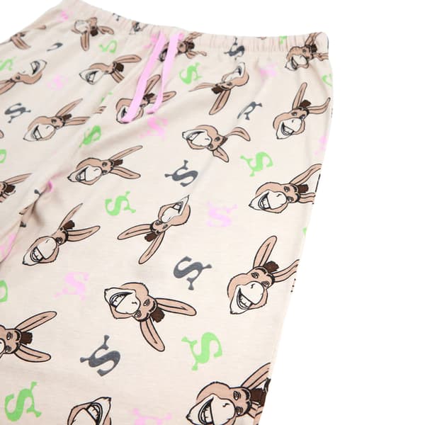 Shrek Dam/Dam Åsna Kortärmad Lång Pyjamas Set S Mult Multicoloured S