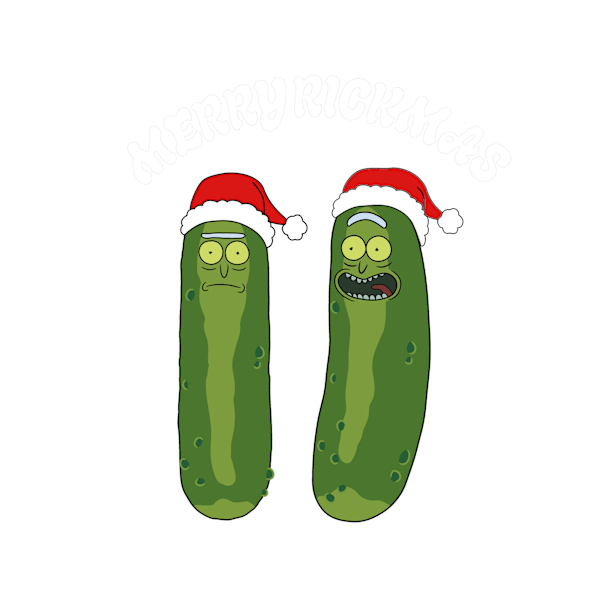 Rick And Morty Unisex Vuxen Pickle Rick Jultröja M Navy M