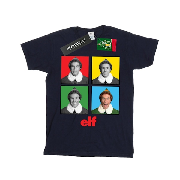 Elf Girls Four Faces Bomull T-shirt 12-13 år Marinblå Navy Blue 12-13 Years