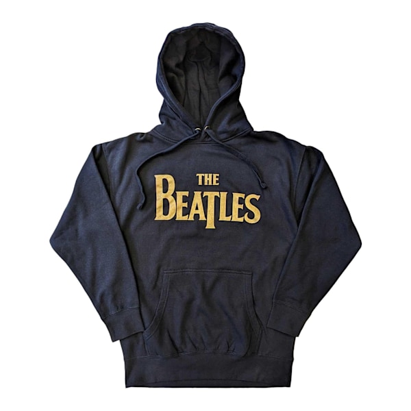 The Beatles Unisex Adult Drop T Logo Pullover Hoodie S Navy Blu Navy Blue S