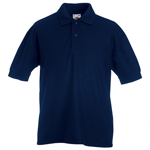 Fruit of the Loom Barn/Barn Pique Kortärmad Poloskjorta Deep Navy 12-13