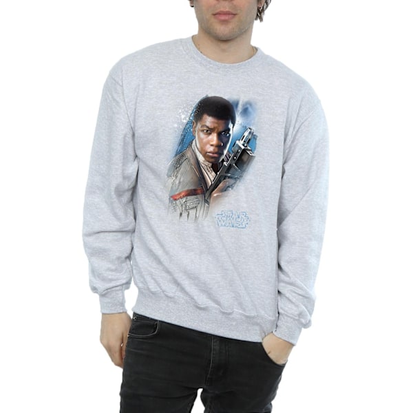 Star Wars Mens The Last Jedi Finn Borstad Sweatshirt XL Sports Sports Grey XL