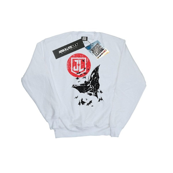 DC Comics Justice League Movie Batman Moon Leap Sweatshirt för män White XXL
