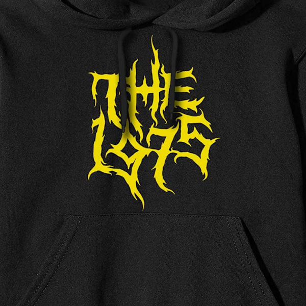 The 1975 Unisex Vuxen Logo Pullover Hoodie L Svart Black L
