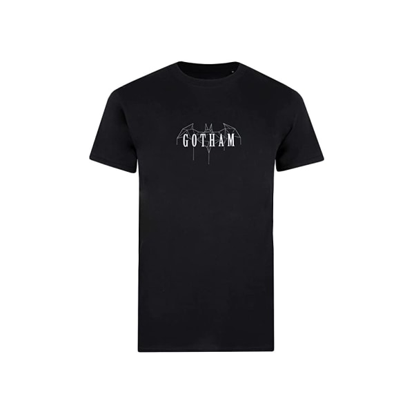 Batman Mens Gotham T-Shirt XL Svart Black XL