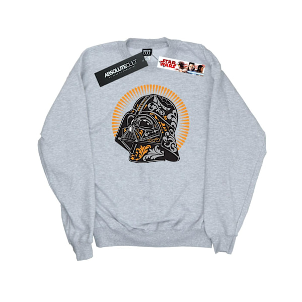 Star Wars Herr Darth Vader Dia De Los Muertos Sweatshirt XL Spo Sports Grey XL