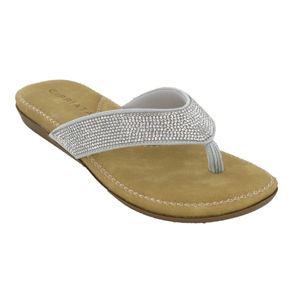 Cipriata Dam/Dam Alcee Diamante Sandaler 3 UK Silver Silver 3 UK