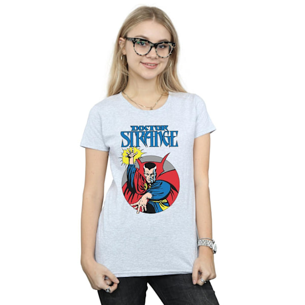 Marvel Dam/Kvinnor Doctor Strange Cirkel Bomull T-shirt S Spo Sports Grey S