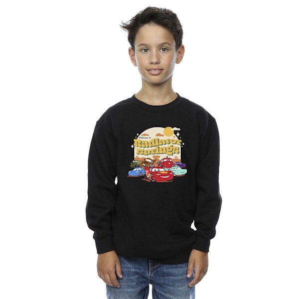 Disney Boys Cars Radiator Springs Group Sweatshirt 7-8 år Blå Black 7-8 Years