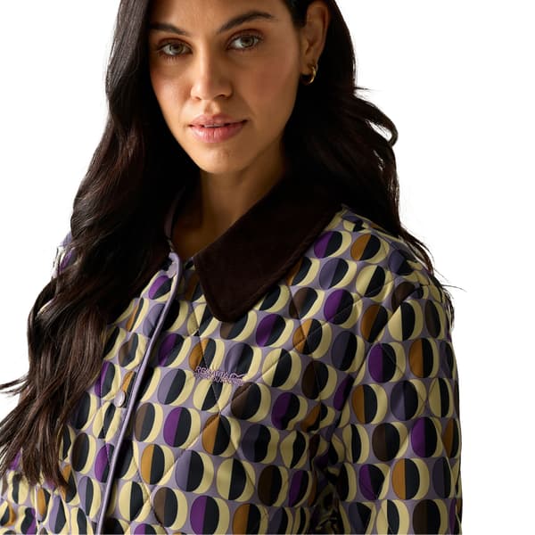 Regatta Dam Orla Kiely Oval Quiltad Jacka 8 UK Multi Multicoloured 8 UK