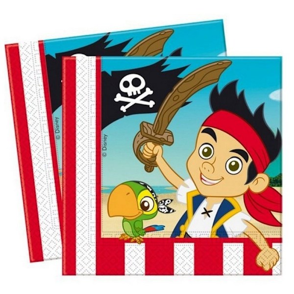 Jake And The Never Land Pirates Papperservetter (Paket Multicoloured One Size