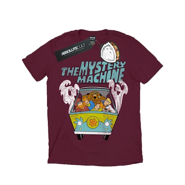 Scooby Doo Flickor Mystery Machine Bomull T-shirt 9-11 År Bourgogne Burgundy 9-11 Years