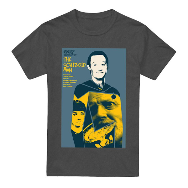 Star Trek Unisex Vuxen The Next Generation Säsong 2 Avsnitt 6 T-shirt Charcoal M