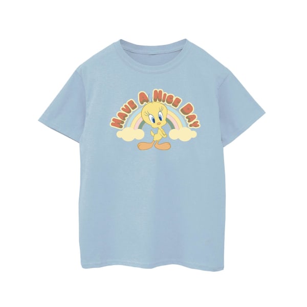 Looney Tunes Girls Have A Nice Day T-shirt i bomull 7-8 år Bab Baby Blue 7-8 Years