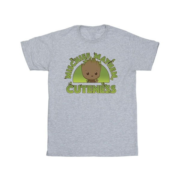 Marvel Boys I Am Groot Mischief Mayhem T-shirt 9-11 år Sport Sports Grey 9-11 Years