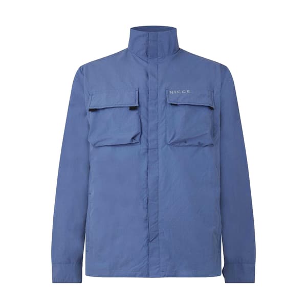 Nicce Herr Statlo Nylon Overshirt S Blå Blue S