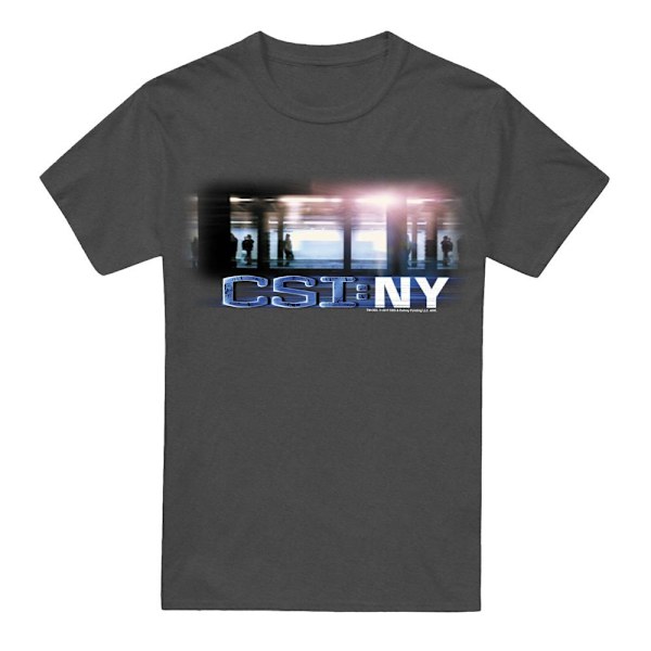 CSI Unisex Vuxen New York Subway T-Shirt XL Gråmelerad Charcoal XL