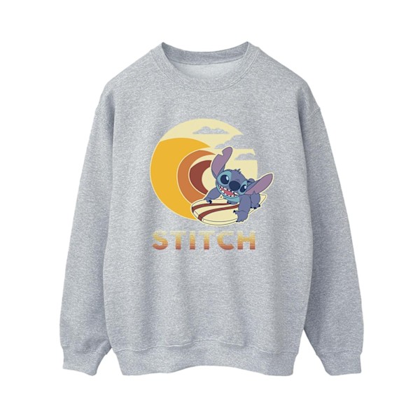 Disney Dam/Kvinnor Lilo & Stitch Sommarvågor Sweatshirt XL S Sports Grey XL