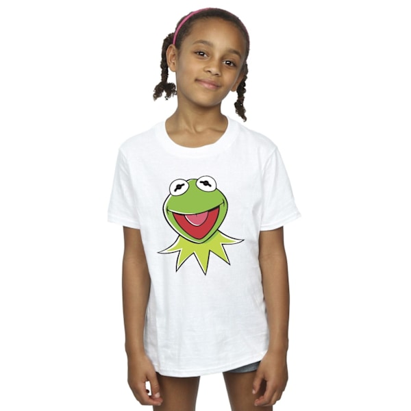 Disney Girls Muppets Kermit Head Bomull T-shirt 7-8 År Vit White 7-8 Years