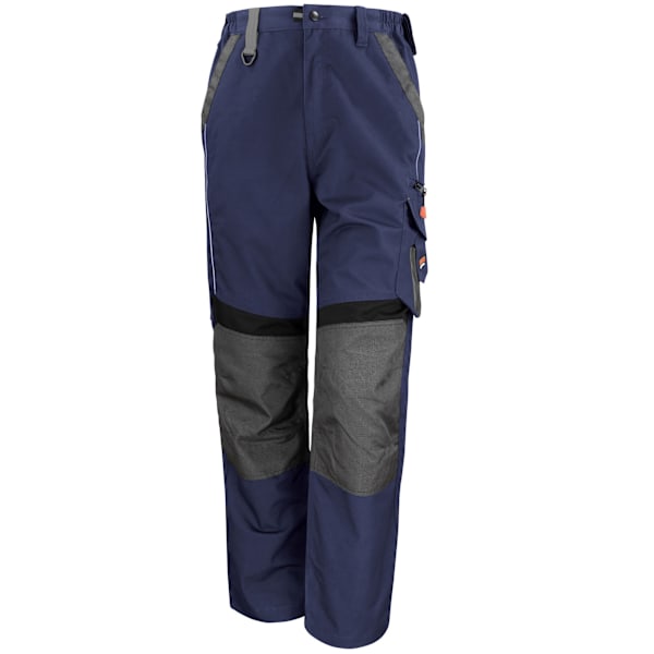 WORK-GUARD by Result Unisex Vuxen Tekniska Byxor XXL R Marinblå Navy/Black XXL R