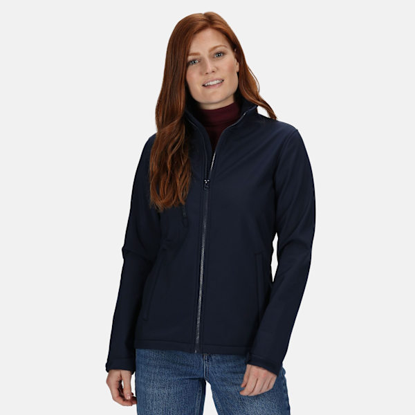Regatta Womens/Ladies Ablaze 3 Layer Membrane Soft Shell Jacket Navy 18 UK