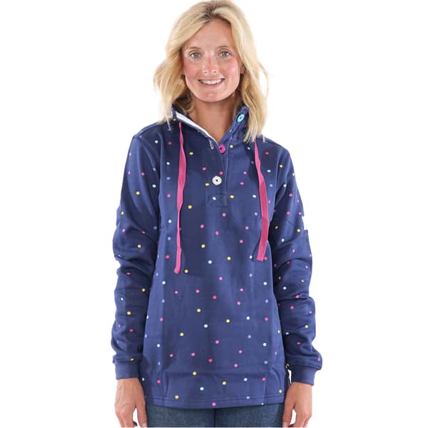 Lazy Jacks Dam/Dam Polka Dot Sweatshirt 8 UK Twilight/Mul Twilight/Multicoloured 8 UK