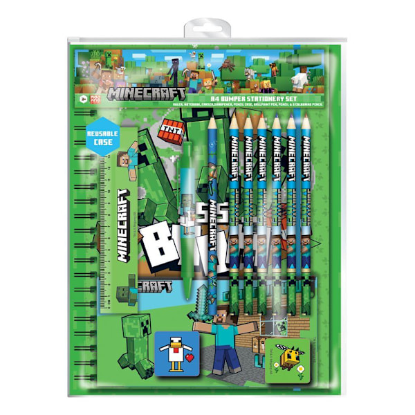 Minecraft A4 Bumper Stationery Set One Size Multicoloured Multicoloured One Size