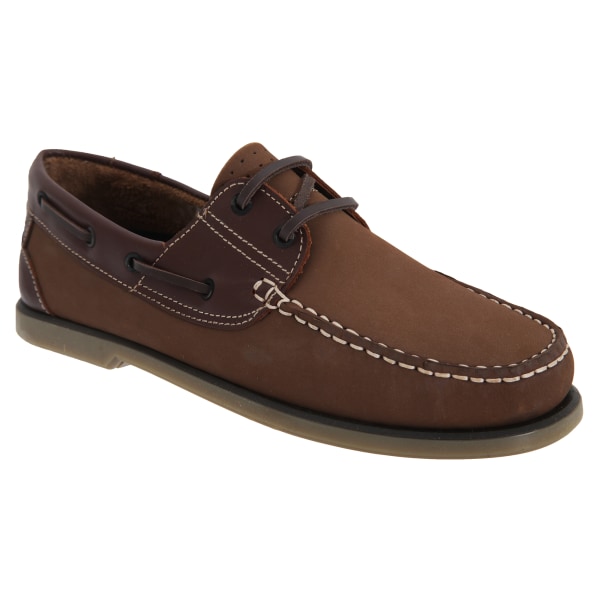 Dek Herr Moccasin Boat Shoes 8 UK Brown Nubuck/läder Brown Nubuck/Leather 8 UK
