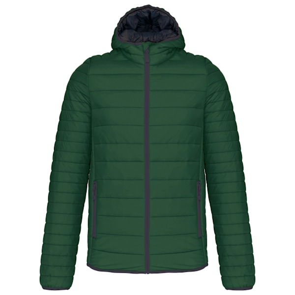 Kariban Herr Lättvikts Vadderad Jacka med Huva 3XL Forest Green Forest Green 3XL