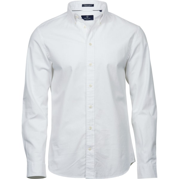 Tee Jays Mens Perfekt Oxford Skjorta L Vit White L
