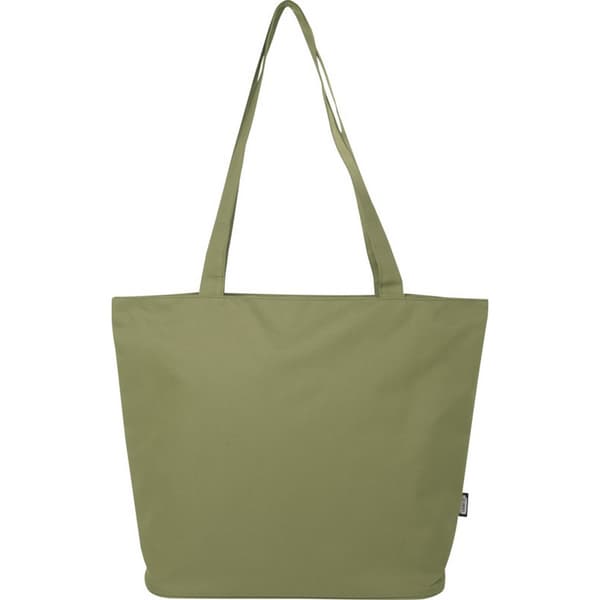 Panama Recycled Zipped 20L Tote Bag One Size Olive Olive One Size