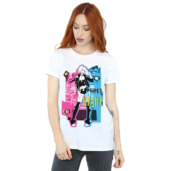 DC Comics Dam/Kvinnor Harley Quinn Rebel Heart Bomull Pojkvän White 4XL