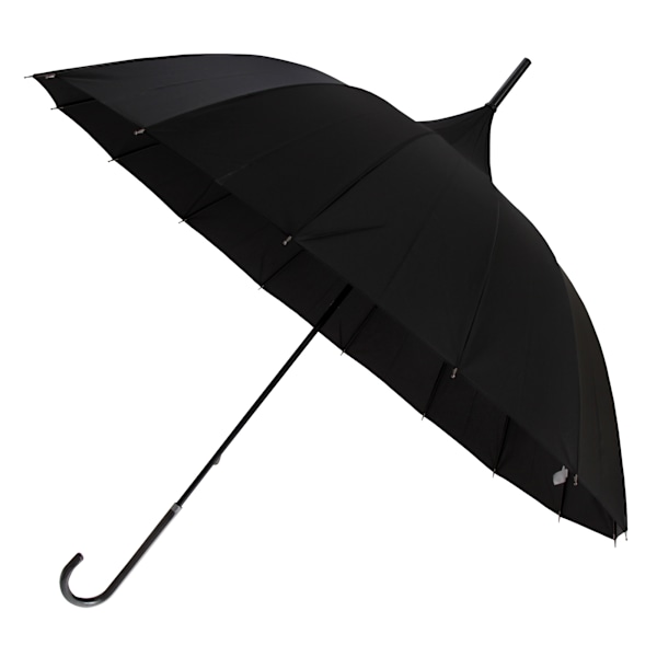 X-brella Läderlook Handtag Pagoda Bröllopsparaply One Size B Black One Size