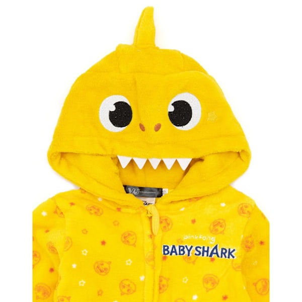 Baby Shark Barn/Barn 3D Fenor Sovdress 4-5 År Gul Yellow 4-5 Years