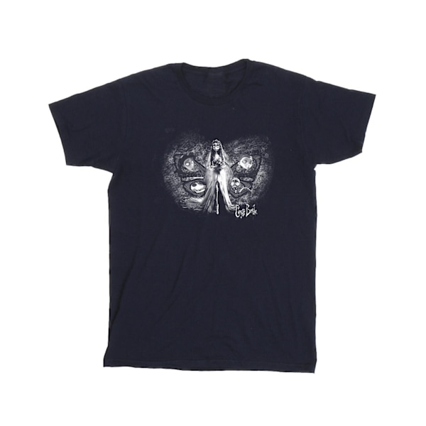 Corpse Bride Herr Emily Butterfly T-shirt XL Marinblå Navy Blue XL