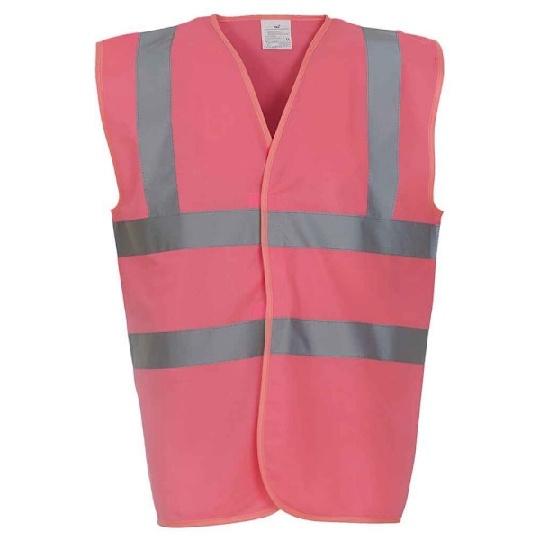 Yoko herr band & brace Hi-Vis väst 3XL rosa Pink 3XL