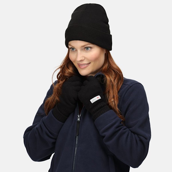 Regatta Professional Standout Vuxen/Unisex Axton Mössa med Uppvikt Kant Black One Size