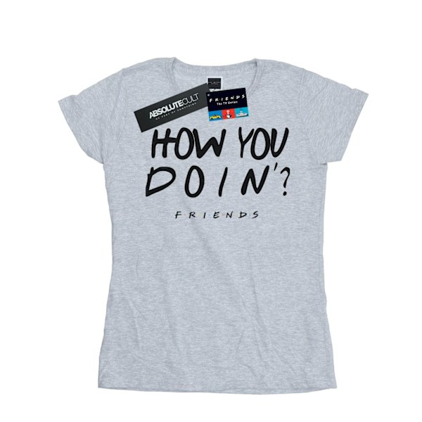 Friends Dam/Damer Hur Mår Du? Bomull T-shirt XL Sports Grå Sports Grey XL