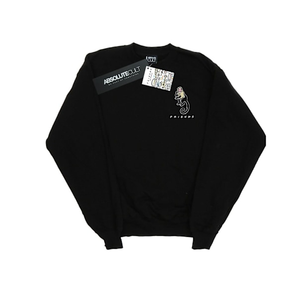 Friends Herr Marcel Brösttryck Sweatshirt L Svart Black L