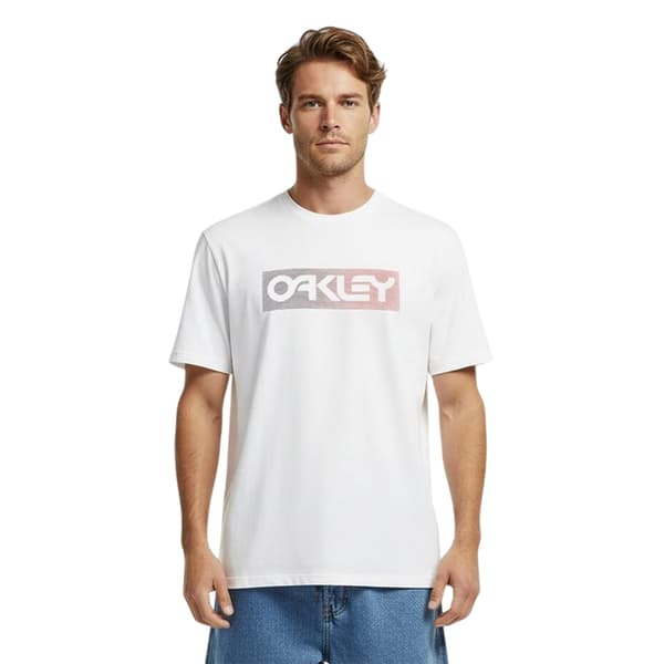 Oakley Herr Dual Logo Soft Touch Regular T-shirt L Vit White L