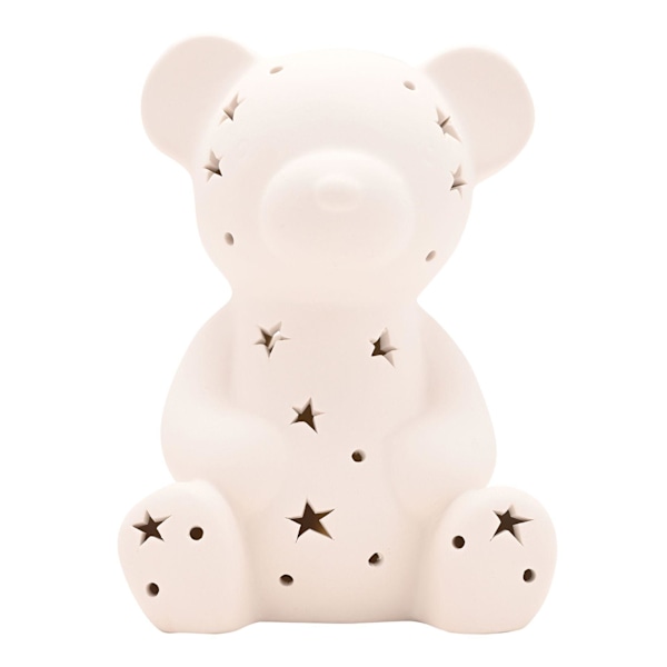 Bambino Keramisk Nattlampa - Teddy One Size Vit White One Size