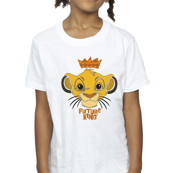 Disney Girls The Lion King Future King Bomull T-shirt 3-4 år White 3-4 Years
