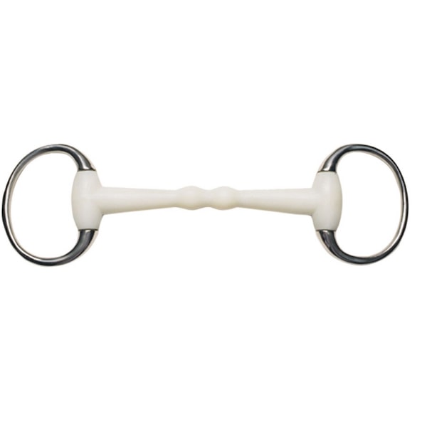 Korsteel Flexi Mullen Mouth Eggbutt Snafflebett 5,5 tum Elfenben Ivory 5.5in