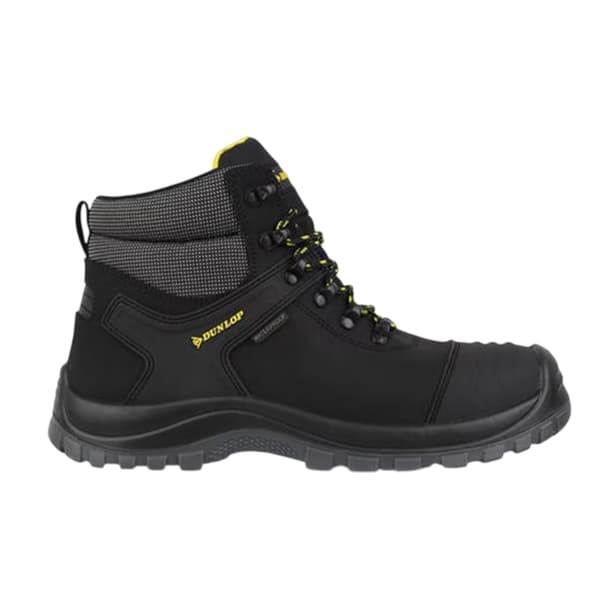 Dunlop Herr Nova Logo Läder Stålhätta Säkerhetskängor 10 UK Black 10 UK