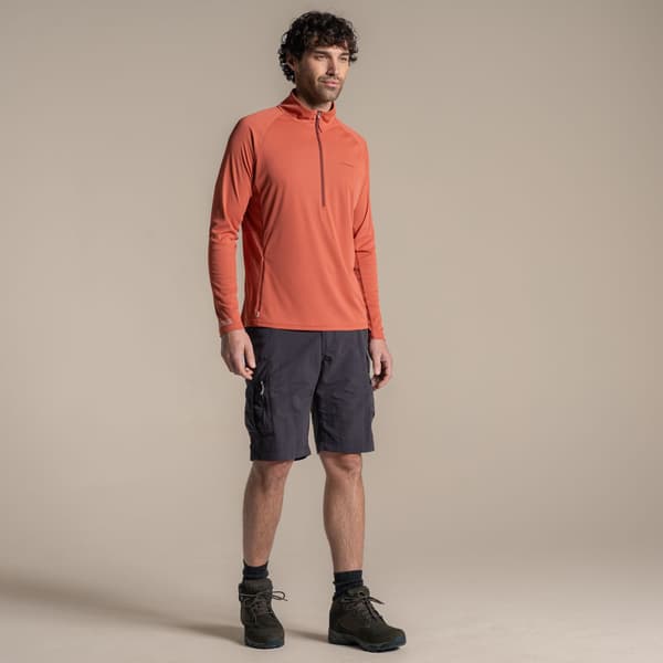 Craghoppers Herr Nosilife Half Zip Pullover M Dark Sahara Dark Sahara M