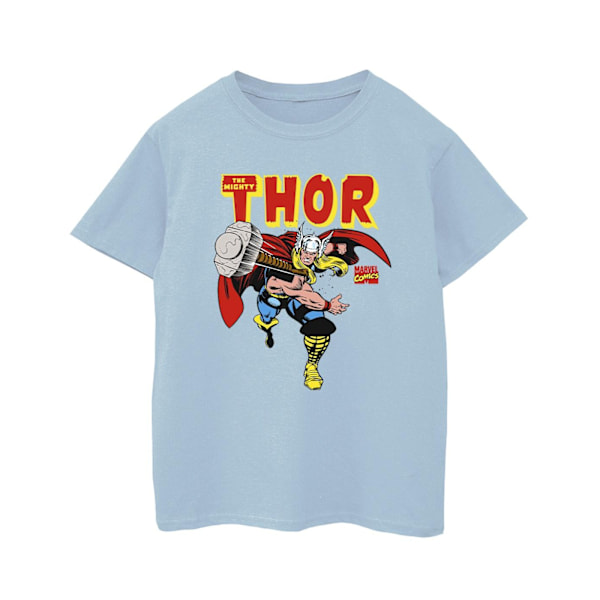 Marvel Universe Boys Thor Hammer Throw T-shirt 3-4 år Baby Blue Baby Blue 3-4 Years